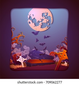 Happy Halloween Magic collection, witch, wizard attributes, creepy and spooky elements for halloween decorations, doodle silhouettes, sketch, sticker. Paper art, Hand drawn vector illustration.