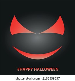 Happy Halloween Mask Black Background