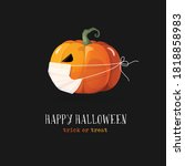 Happy Halloween. Mask, dark, pumpkin, vector. New normal. Covid-19, pandemi. Greeting cards, posters, banners, flyers and invitations.
