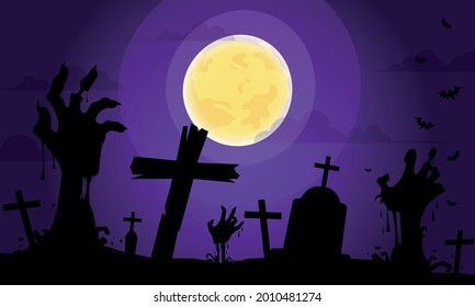 Happy Halloween message. Halloween Concept for greeting cards, posters, banners, flyers and invitations, holiday background.