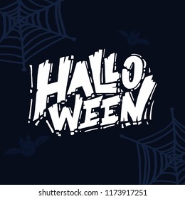 Happy Halloween message design background.