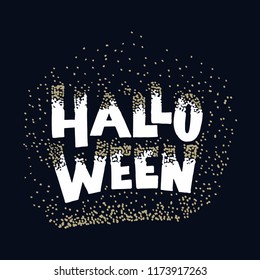 Happy Halloween message design background.