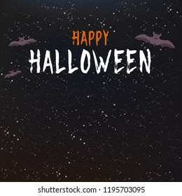 Happy Halloween message design background, vector illustration