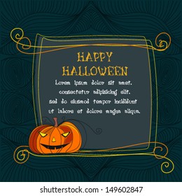 Happy Halloween message design background