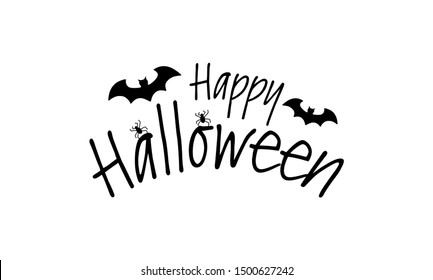 Happy Halloween Message Design Background Vector Stock Vector (Royalty ...