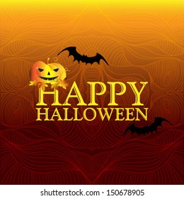 Happy Halloween message design background