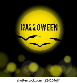 Happy Halloween message design background, vector illustration
