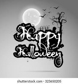Happy Halloween message design background