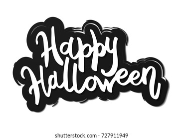 Happy Halloween message design background. Vector illustration EPS 10