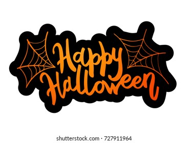 Happy Halloween message design background. Vector illustration EPS 10