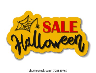 Happy Halloween message design background. Vector illustration EPS 10
