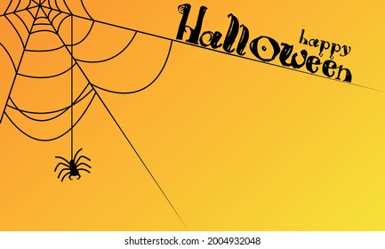 Happy Halloween message. Halloween Konpet for greeting cards, posters, banners, flyers and invitations, holiday background.
