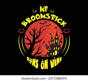 Happy halloween modern trendy t shirt celebration design.