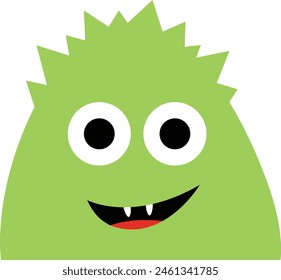 Happy Halloween Monster icon line. Cute cartoon scary funny character. Flat simple design