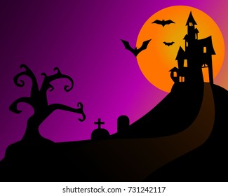 Happy Halloween night background