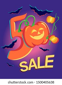 happy halloween night discount 50%