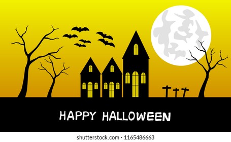 Happy Halloween night festival vector illustration