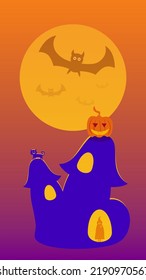 Happy Halloween night party background