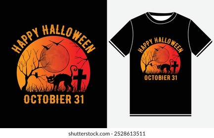 happy Halloween October 31 Halloween t shirt design