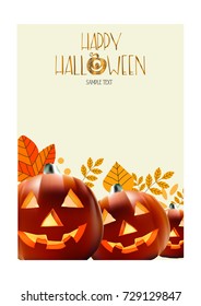 Happy Halloween , October party, vector