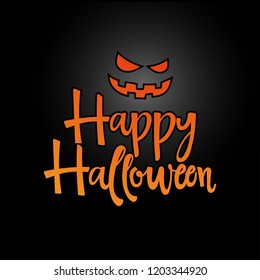 Happy Halloween overlays, lettering labels design. Retro badge. Hand drawn isolated emblem with quote. Halloween party sign or logo. scrap booking, posters, greeting cards, banners, textiles.