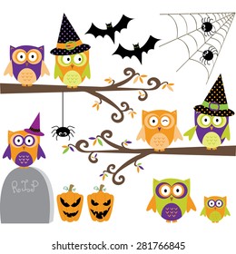 Happy Halloween Owls collections