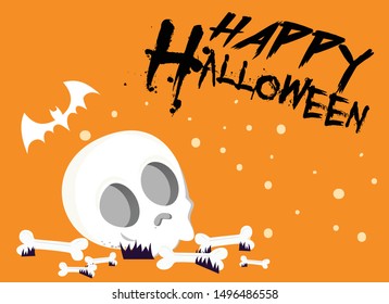 Happy Halloween Party Background Vector Illustration