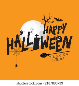 Happy halloween party background - Vector illustration