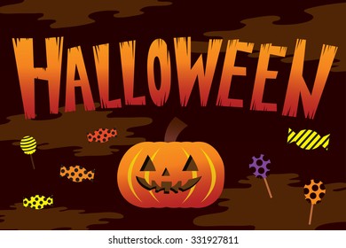 happy halloween party background vector