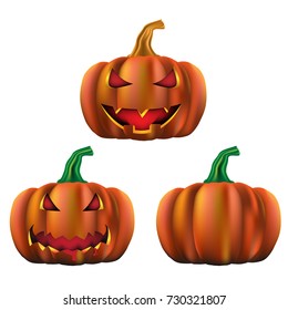 Happy Halloween party  concept with ghost pumpkin vector illustration. 