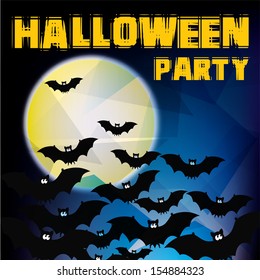 Happy Halloween party design. Vector illustration