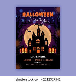 Happy Halloween Party Flyer Template