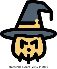 Happy Halloween Party Icon Vector, Halloween silhouette icon, Vector illustration 43