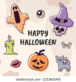 Happy Halloween Party Illustration Decoration