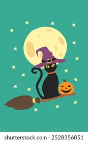 Feliz Dia das Bruxas. Feliz convite de festa de Halloween vetor de cartão. Cartazes ou panfletos felizes da festa de Halloween. Halloween Truque ou Trate mídia social pós-ilustração vetor. Assustador. 