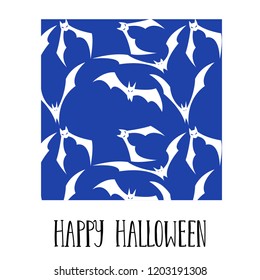 Happy halloween party invitations or greeting cards. Vector pattern 