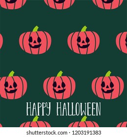 Happy halloween party invitations or greeting cards. Vector pattern 