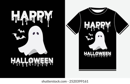 Happy Halloween party night t shirt design for ,Happy Halloween t shirt ,Halloween day ,trendy Halloween t shirt design.