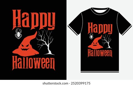 Happy Halloween party night t shirt design for ,Happy Halloween t shirt ,Halloween day ,trendy Halloween t shirt design.