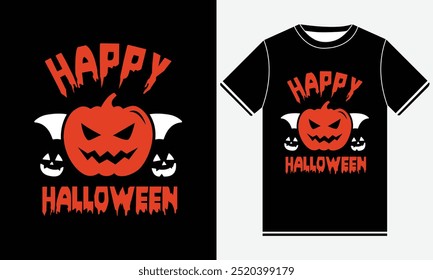 Happy Halloween party night t shirt design for ,Happy Halloween t shirt ,Halloween day ,trendy Halloween t shirt design.