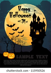 Happy Halloween party poster