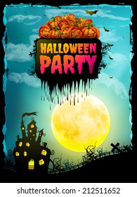 Happy Halloween Party Poster. EPS 10 vector file included