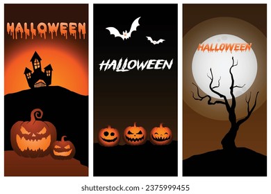 Feliz partido de Halloween. Noche de horror en la portada de arte. Obra de arte promocional de las vacaciones de octubre. Imprimir los pasos de la tipografía 