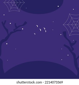Happy Halloween party posters, Vector illustration. Brochure background