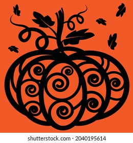 happy halloween party of pumpkin, horror spooky night, jack o lantern, vector illustration