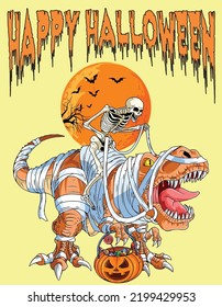 Happy Halloween Party Rex poster