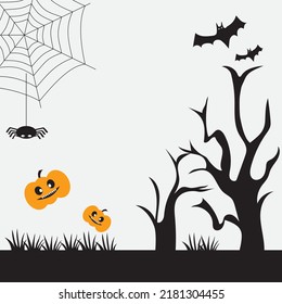 happy halloween party smile pumpkin background