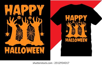 Happy Halloween Party T Shirt design, printable t shirt, High quality tshirt design, Halloween t shirt, Original Vector illustration for t-shirt design, Best Halloween t shirts, Creative design,pumkin