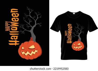 Happy Halloween party tshirt design