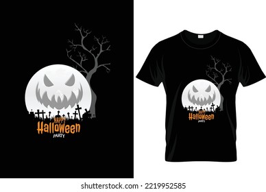 Happy Halloween party tshirt design